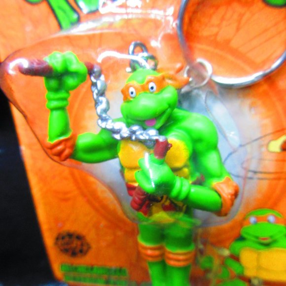 Teenage Mutant Ninja Turtles MICHELANGELO Nickelodeon Keychain Collectible - Picture 2 of 6